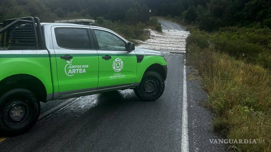 $!Miembros de la Dirección de Protección Civil realizan labores de limpieza y prevención en la sierra de Arteaga.
