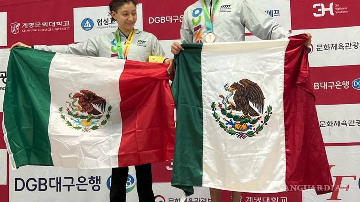 $!Se lleva tercer y segundo lugar el joven nadador saltillense, Javier Díaz López.