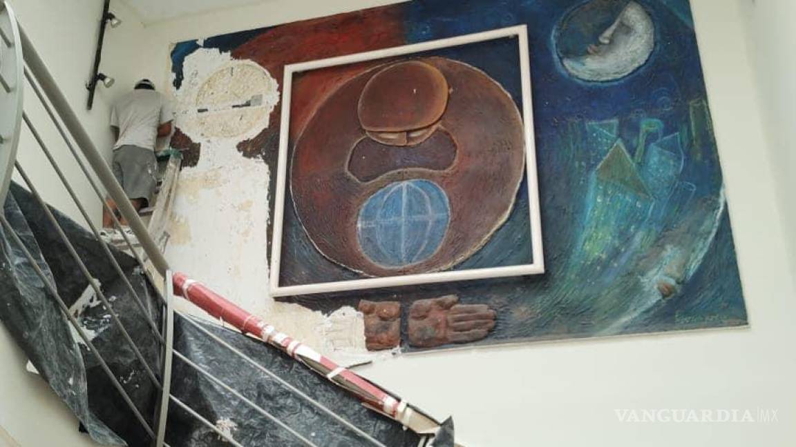 Reportan que obra del muralista Federico Jordán fue quitada a martillazos en UANE
