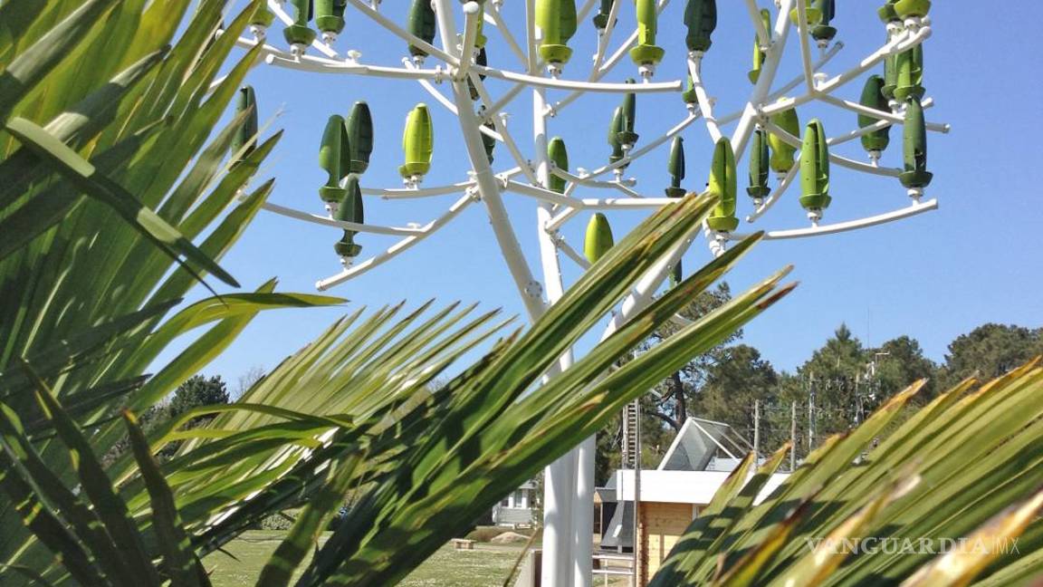 $!Inventan un árbol de viento que genera energía eólica