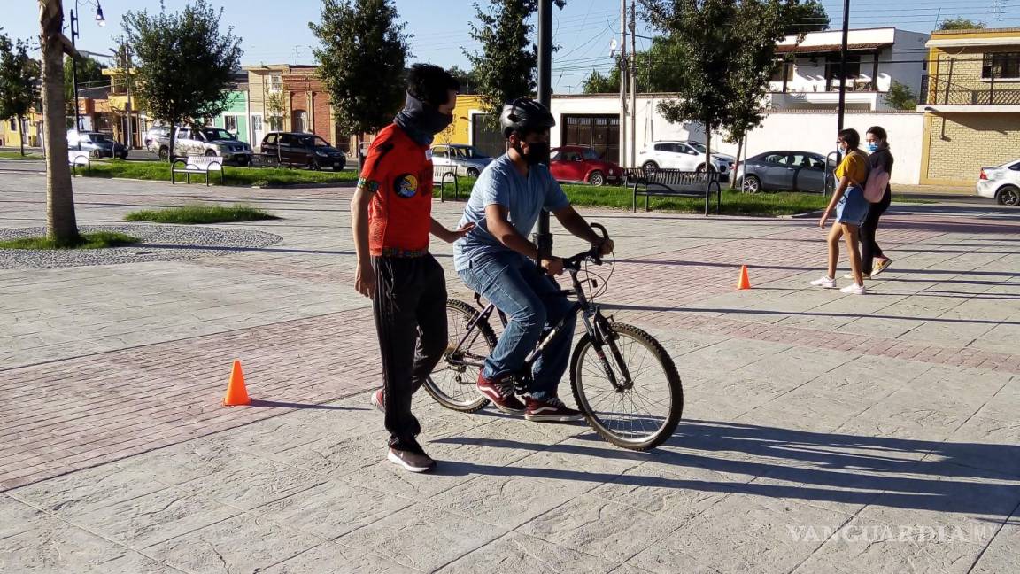 Enseña Biciescuela a pedalear de forma segura por las calles de Saltillo