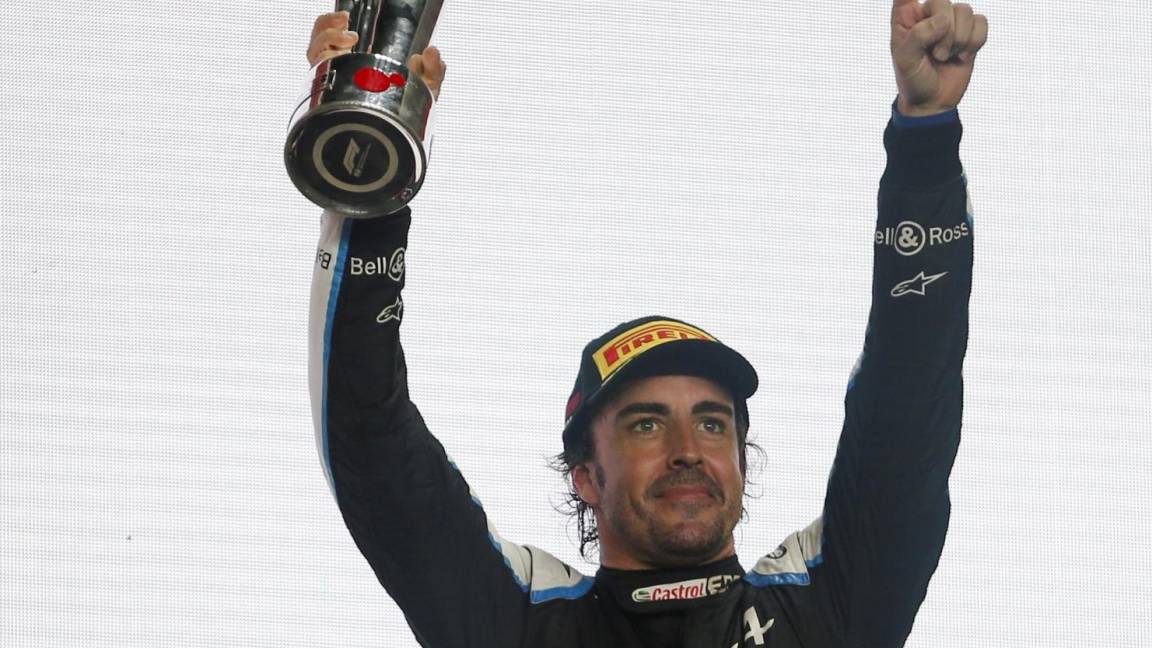 $!Fernando Alonso no solo fue el P3 de Qatar, también fue condecorado como el piloto del día