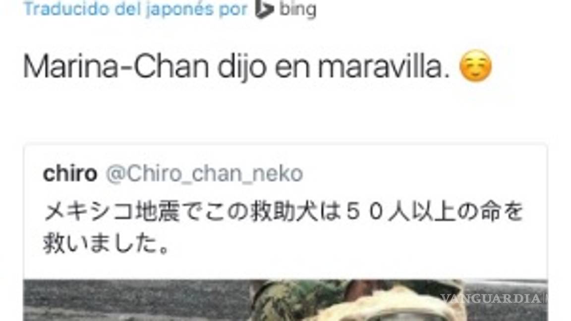 $!"Marina-Chan", así le dicen a la rescatista 'Frida' en Japón