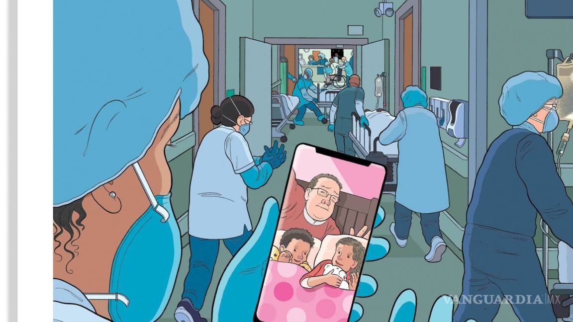 Coronavurus: The New Yorker dedica una conmovedora portada a los héroes de la pandemia por el COVID-19, el personal médico
