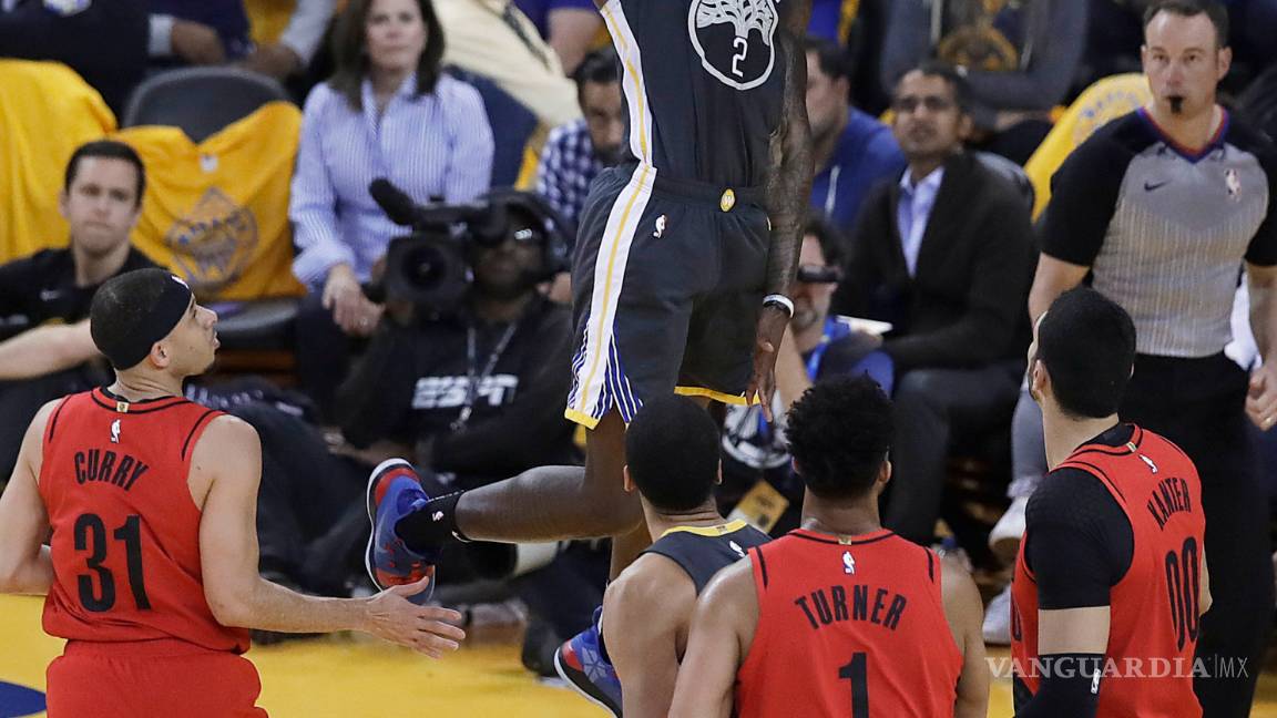 $!Los Warriors sacan la casta en los últimos cuartos y se llevan el segundo de la serie ante los Trail Blazers
