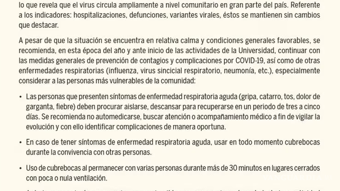 $!Virus del Covid-19 está cambiando, advierte la UNAM; pide a todo México usar nuevamente cubrebocas