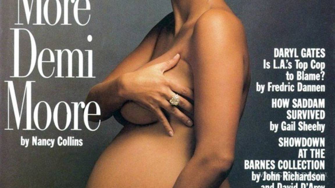 $!Demi Moore se desnuda a los 56 y es portada de Harper's Bazaar