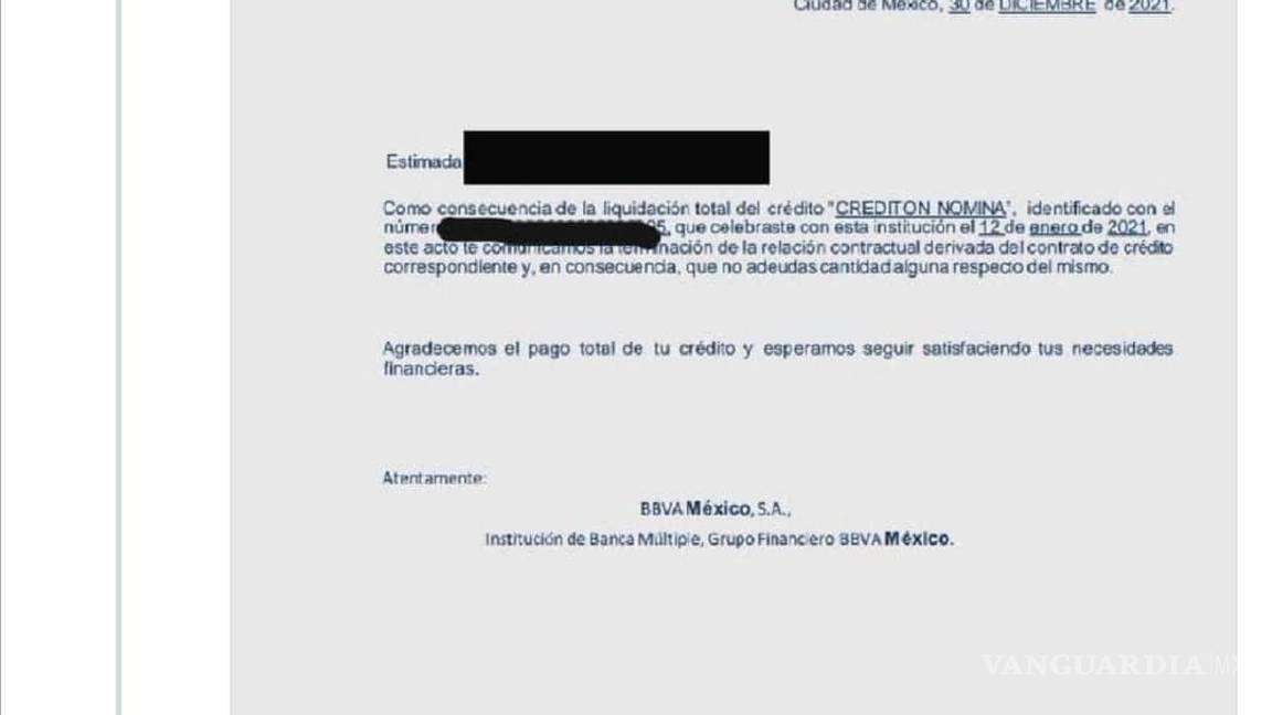 $!La carta de no-adeudo que Enrique ‘N’ envió a sus víctimas