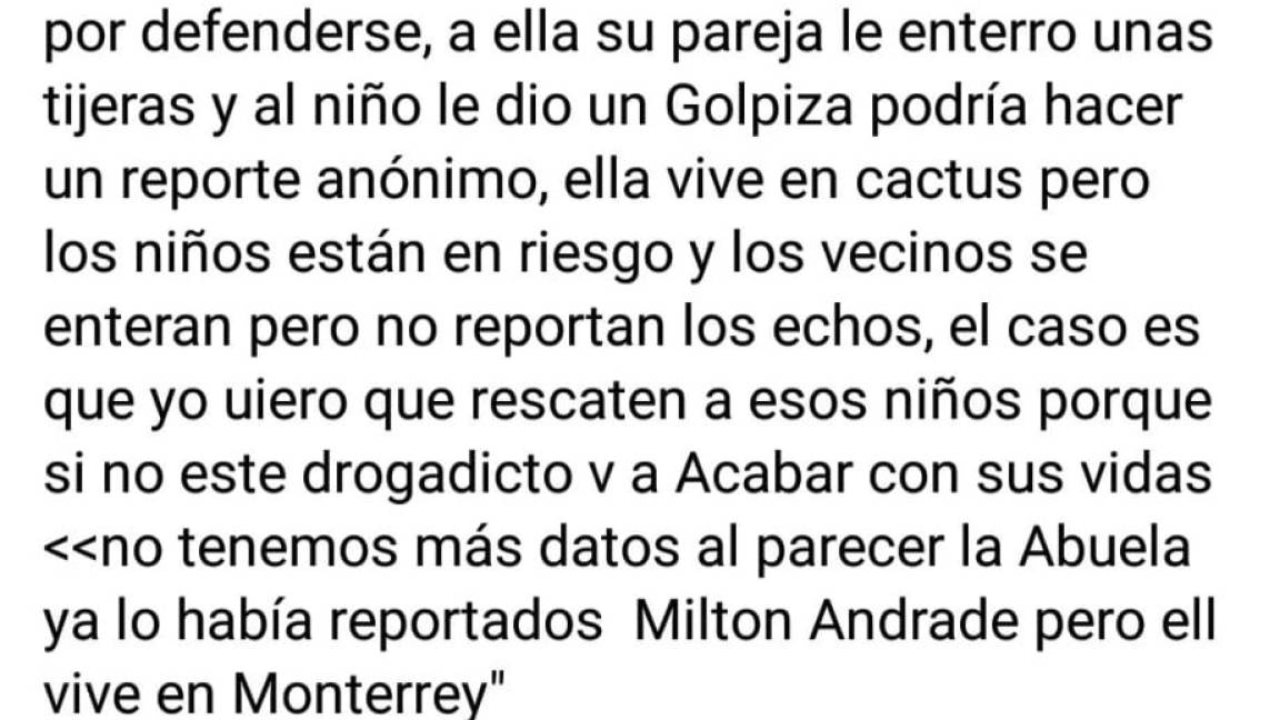 $!Abren investigación a padrastro por golpear a menores en Ramos Arizpe