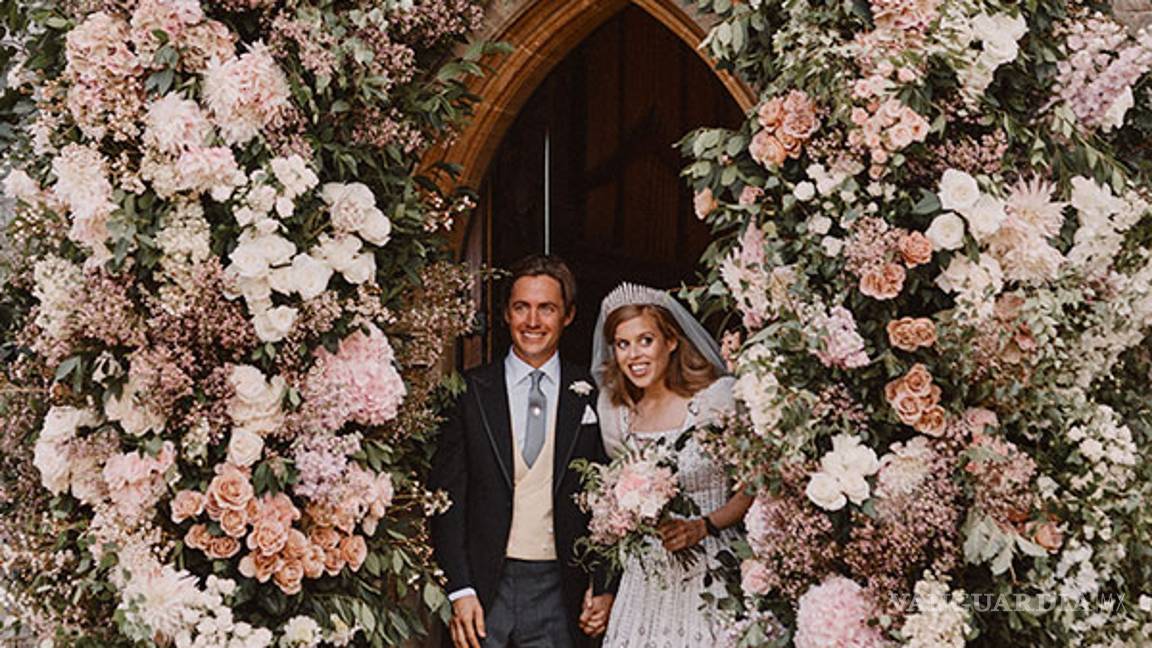 $!Beatriz de York utilizó vestido de novia de la Reina Isabel II en su boda secreta