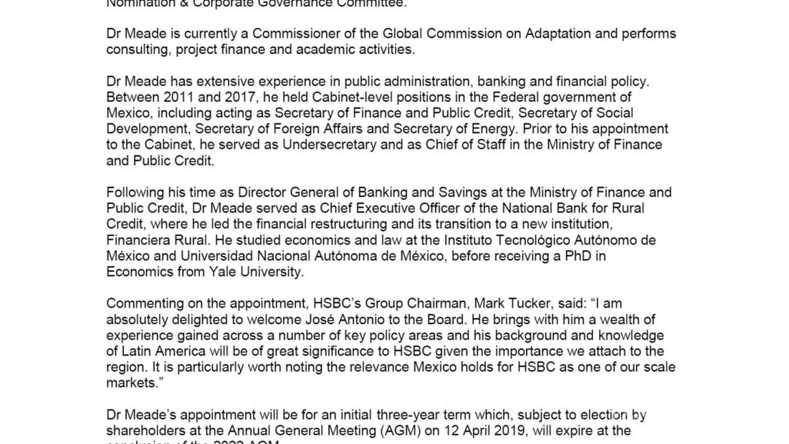 $!El doble que AMLO ganará Meade en HSBC