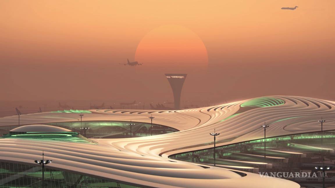 $!El Aeropuerto Internacional Harbin Taiping en China es un surrealista escenario interestelar