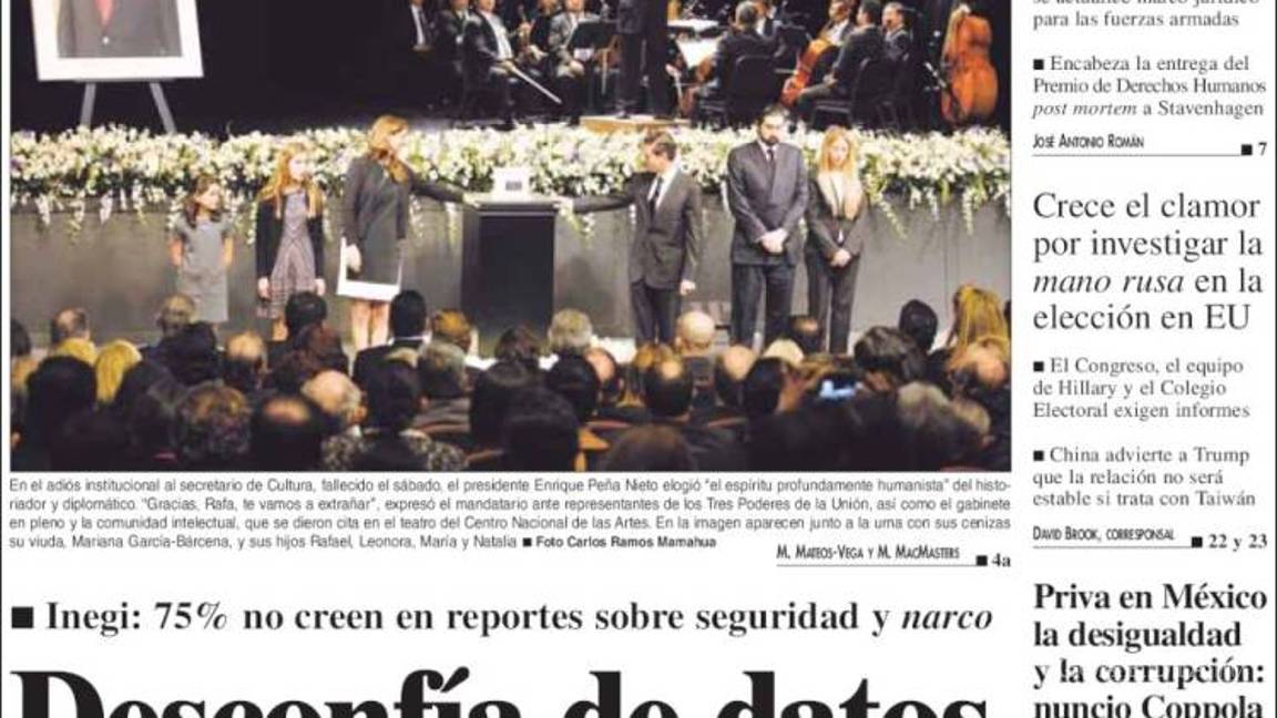 $!Titulares Prensa Nacional 13/12/2016