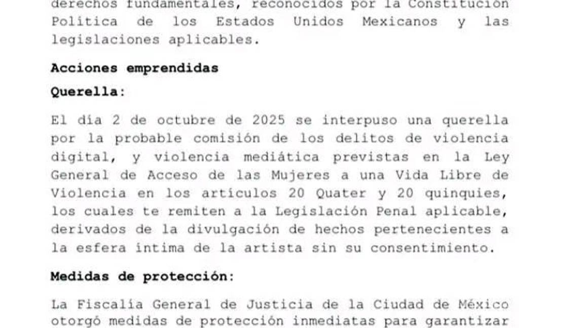 $!Belinda obtiene medidas de protección contra Lupillo Rivera tras querella por violencia digital y mediática