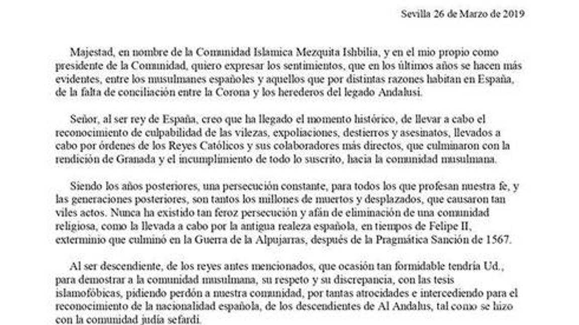 $!Efecto dominó, comunidad islámica en España pide que Felipe VI se disculpe