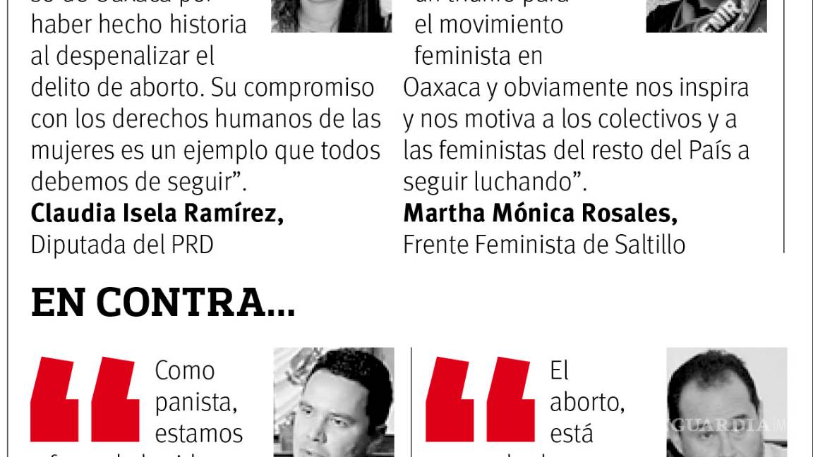 $!Mientras que Oaxaca se convierte en el segundo estado en despenalizar el aborto, en Coahuila la iniciativa se mantiene estancada