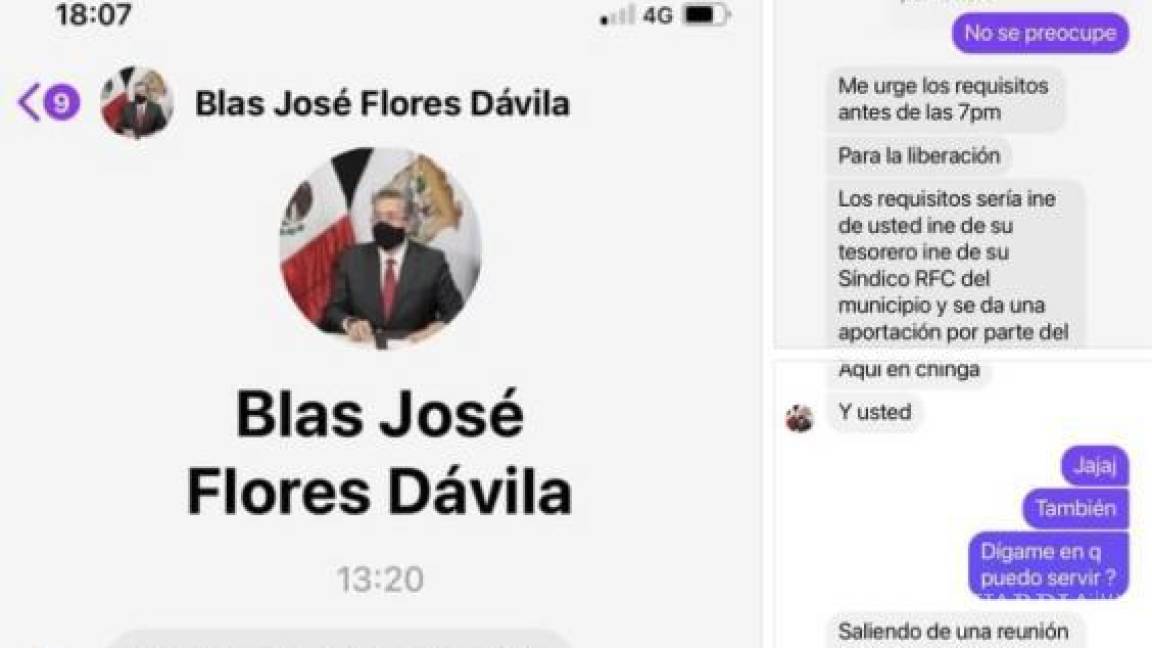 “Usurpan” identidad en red social del Secretario de Finanzas de Coahuila para hacer fraude, denuncia Alcalde de Monclova