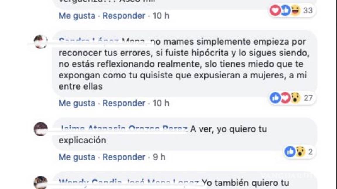 $!Integrantes del chat de ‘packs’ de Jurisprudencia ‘huyen’ tras denuncias públicas. Alumna identifica a uno de sus presuntos integrantes