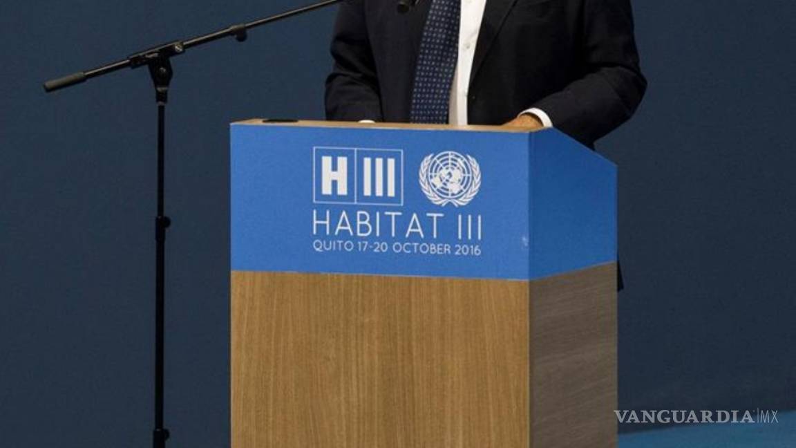 $!Ban Ki-moon llama a construir ciudades del futuro en inicio de Habitat III