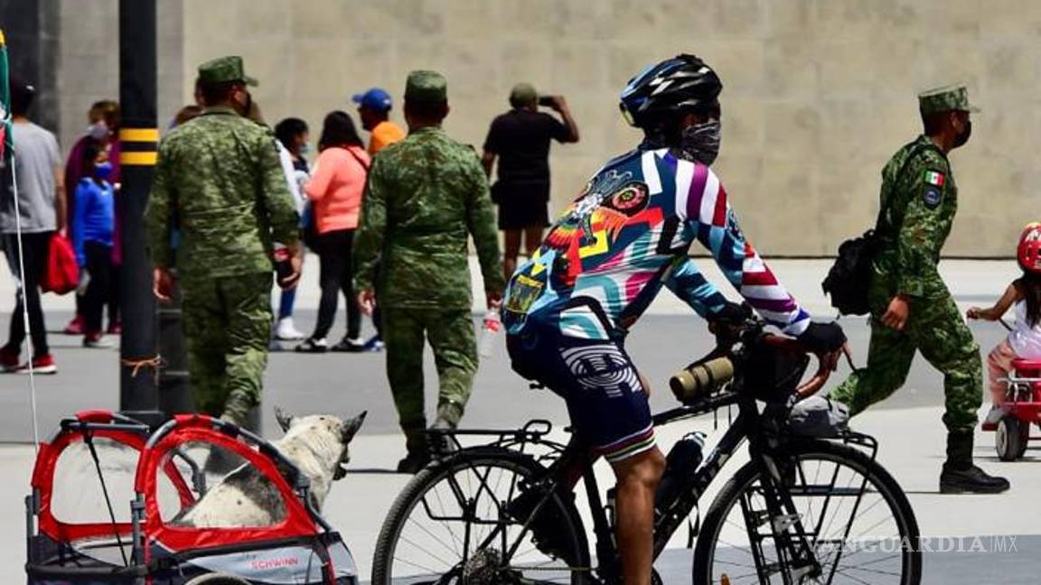$!Miles acudieron al paseo ciclista en la Base Aérea Militar de Santa Lucía