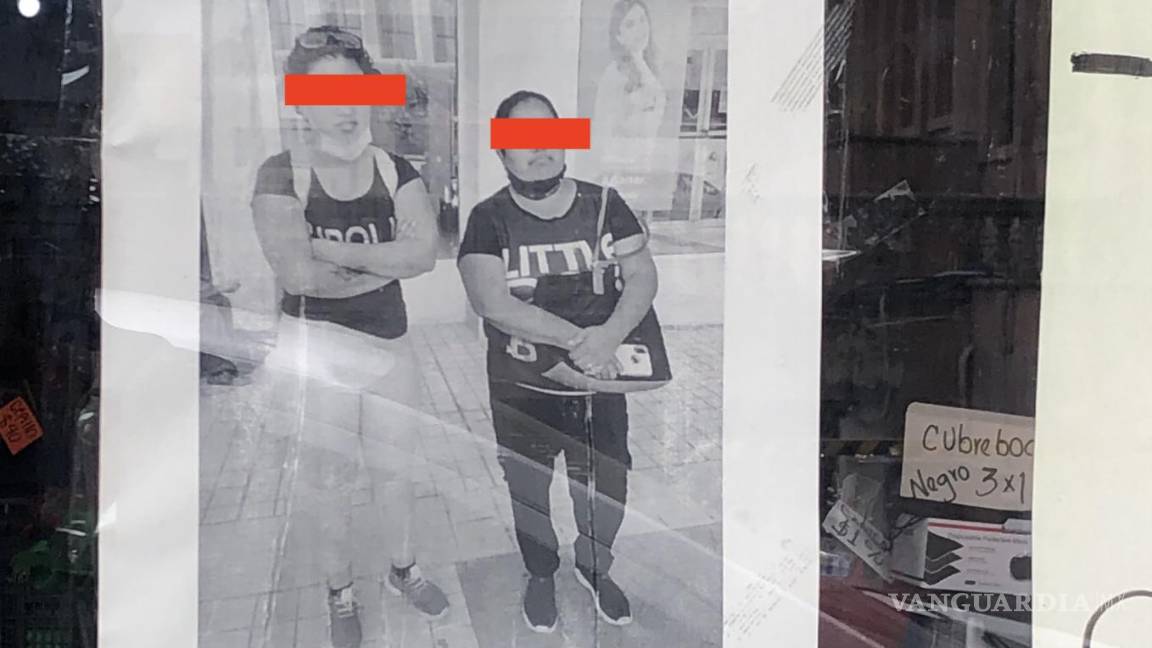 $!¿El muro de la vergüenza? en centro de Saltillo, locatarios exhiben a ladrones y asaltantes