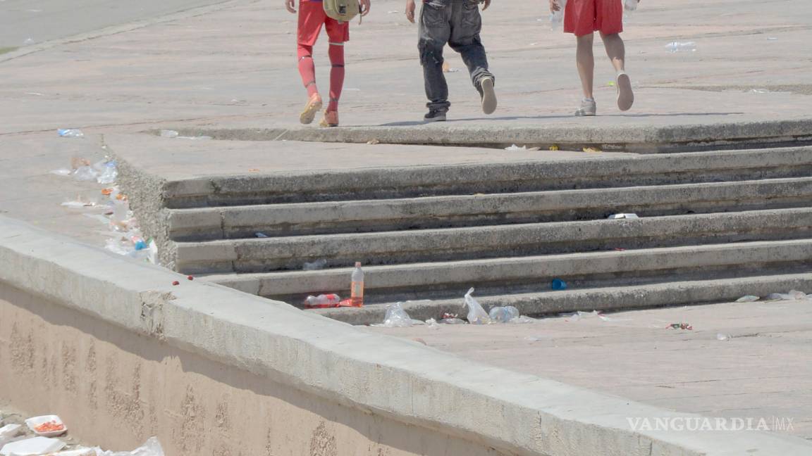 $!Tras mitin priísta dejan 'basurero' en Parque de las Maravillas en Saltillo