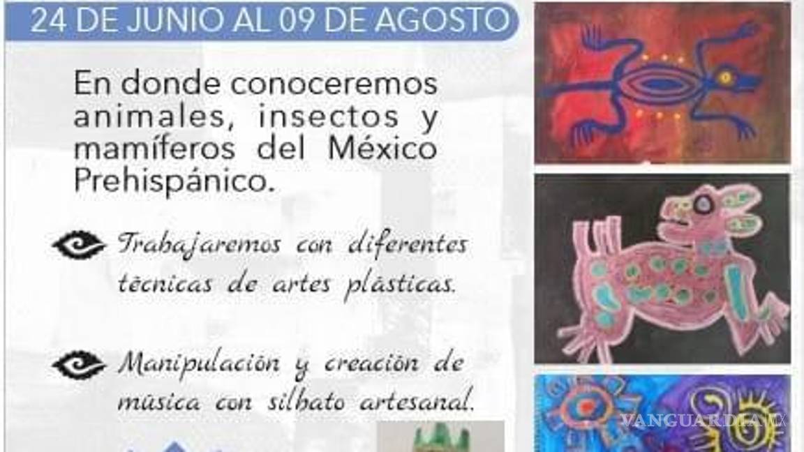 $!Niños interesados en la historia y cultura prehispánica pueden participar en un curso que explora animales, insectos y mamíferos del México precolombino.