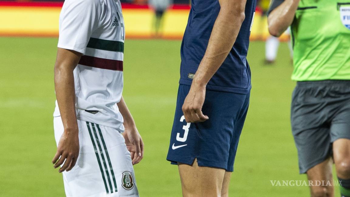 'Chiquito pero picoso', Lainez encara a jugador de la Selección de Estados Unidos que se burló por su baja estatura, durante el juego amistoso