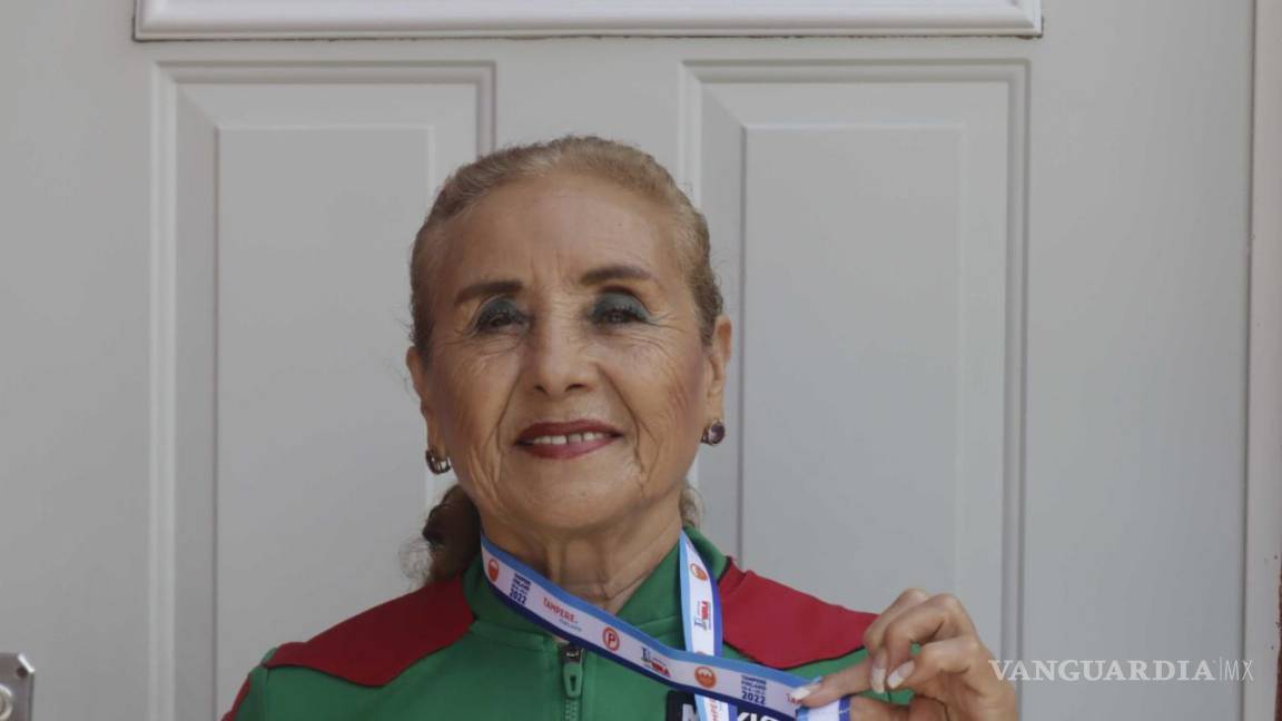 Atleta saltillense de 76 años viaja a Finlandia y consigue bronce para México en Campeonato Mundial