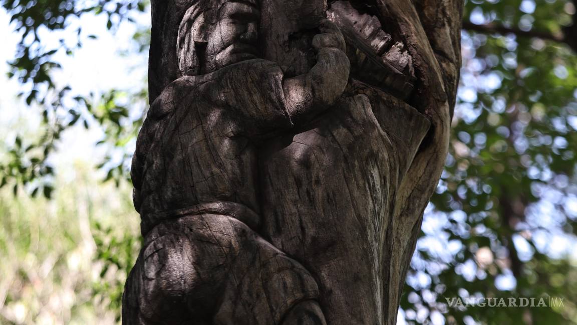 $!En la alameda se encuentran varias obras plásticas de este estilo que interactúan con el ambiente de este espacio público.