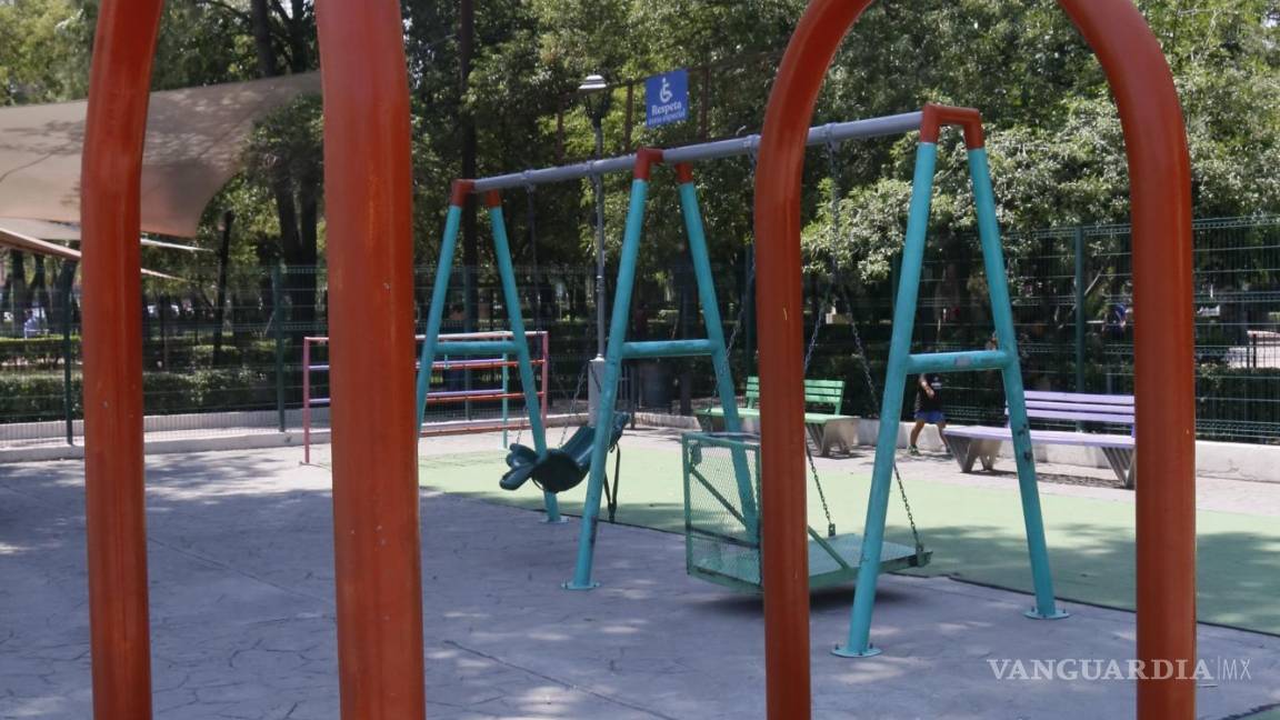 $!A pesar de que los juegos cuentan con un letrero, la gente no lo respeta.