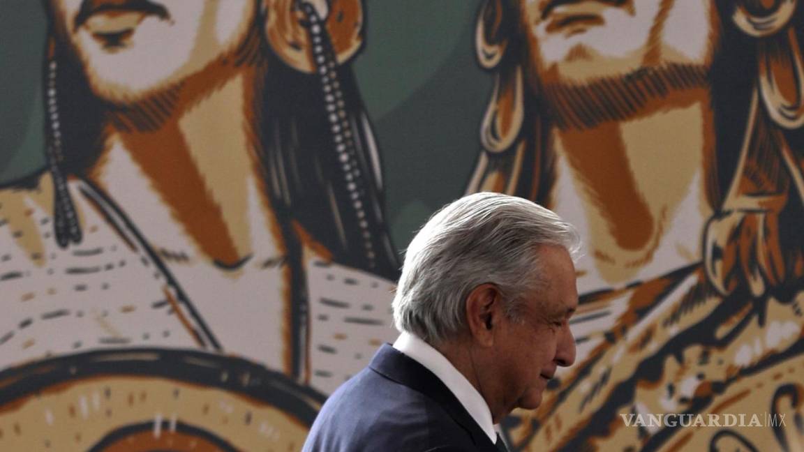 $!MEX9002. CIUDAD DE MÉXICO (MÉXICO), 13/08/2021.- El Presidente de México, Andrés Manuel López Obrador, asiste a la inauguración del Teocalli Templo Mayor por los 500 años de resistencia indígena, en el Zócalo de Ciudad de México.