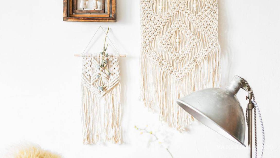 $!Los colgantes de pared de macramé son un must para conseguir ese aire rústico y acogedor, ya sea como cabecera de tu cama o tapiz.