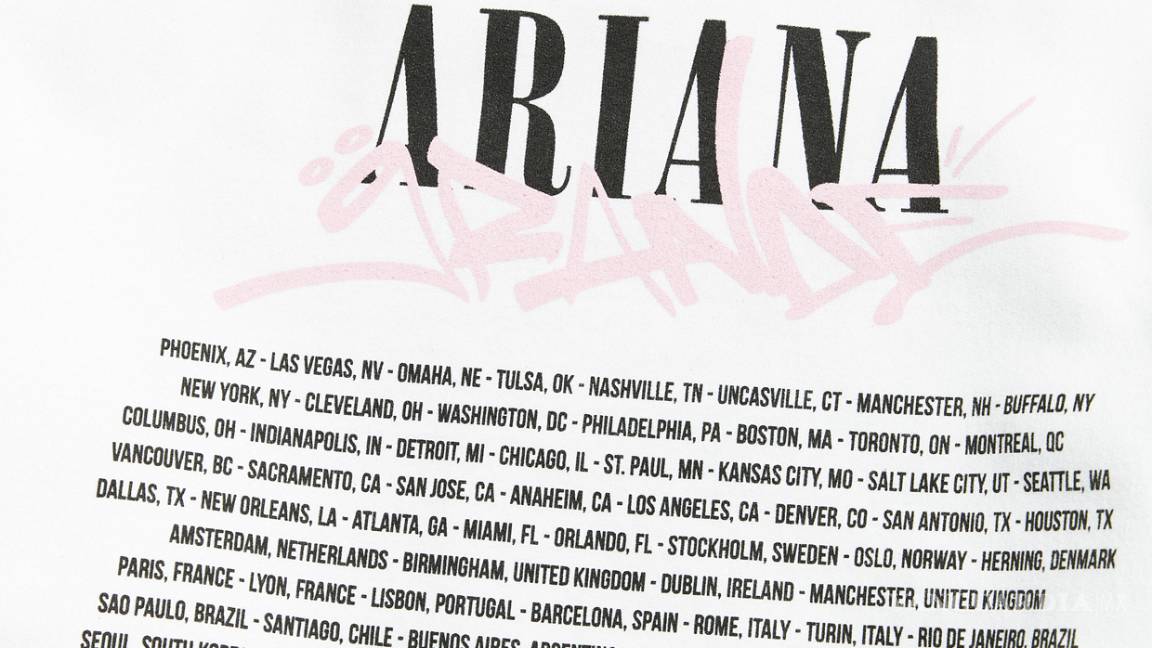 $!Ariana Grande y Urban Outfitters revelan colección exclusiva de ropa del Tour Dangerous Woman