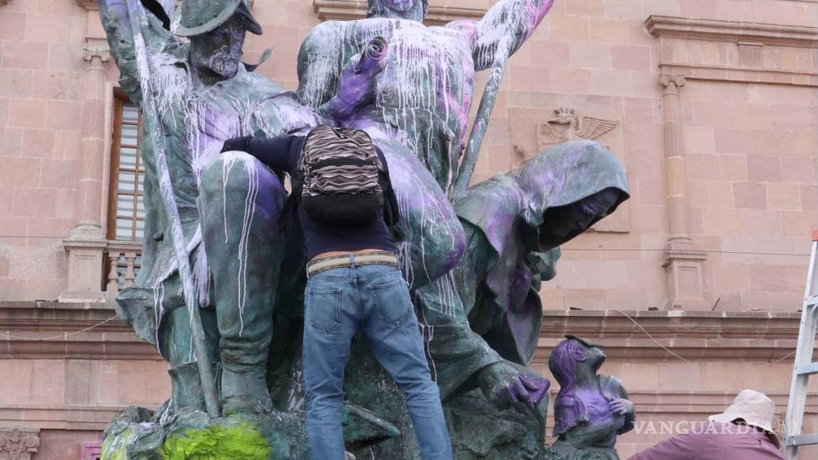 $!¿Por qué se rayan los monumentos durante la manifestación del 8M? Conoce la iconoclasia y su significado