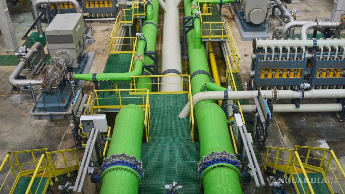$!Vista de la estación de ósmosis de la desalinizadora del Prat de Llobregat (Barcelona), el pasado abril.