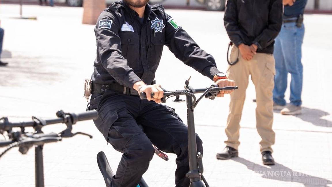 Nuevas herramientas para la seguridad; Castaños estrena patrullaje en bicicleta