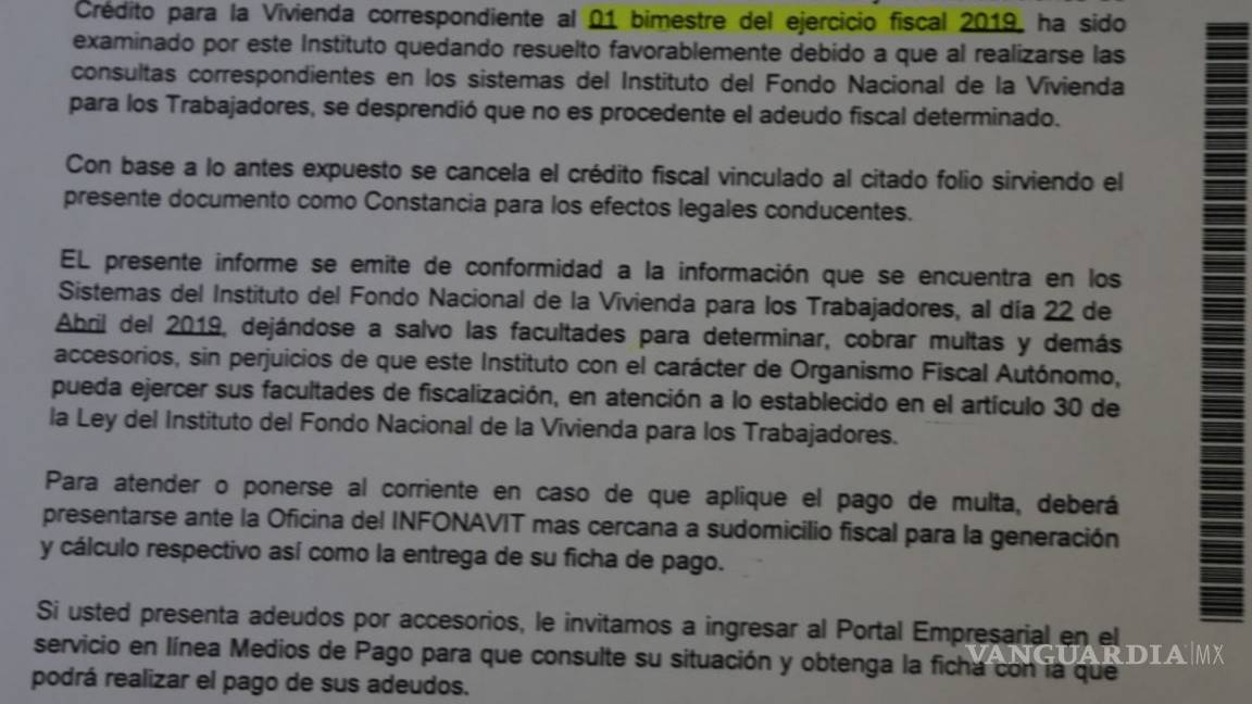 $!Simas Torreón niega adeudo con el Infonavit que le congeló las cuentas