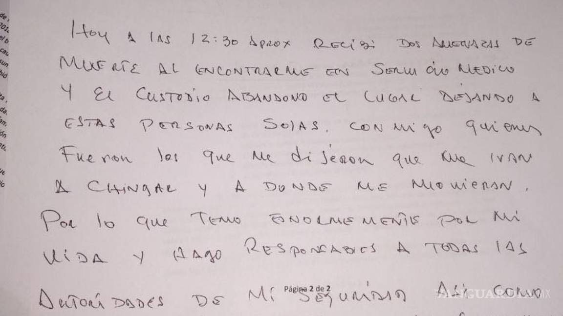 $!Denuncia tortura el abogado de Alejandro Gutiérrez y fiscalía lo niega
