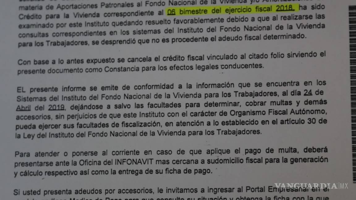 $!Simas Torreón niega adeudo con el Infonavit que le congeló las cuentas