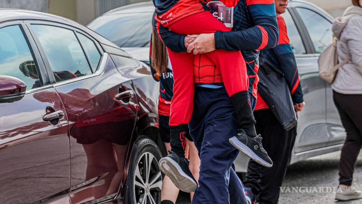 $!Gracias al respaldo de Tupy, niños con discapacidad participaron activamente en la Spider Run-La Salle.