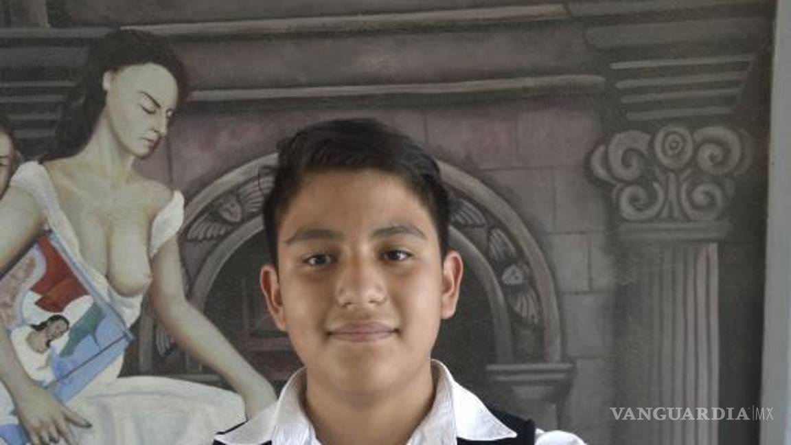 $!Isaac Elhiu Tapia Dávila, representante de la escuela Presidente Benito Juárez de Ramos Arizpe, Coahuila.