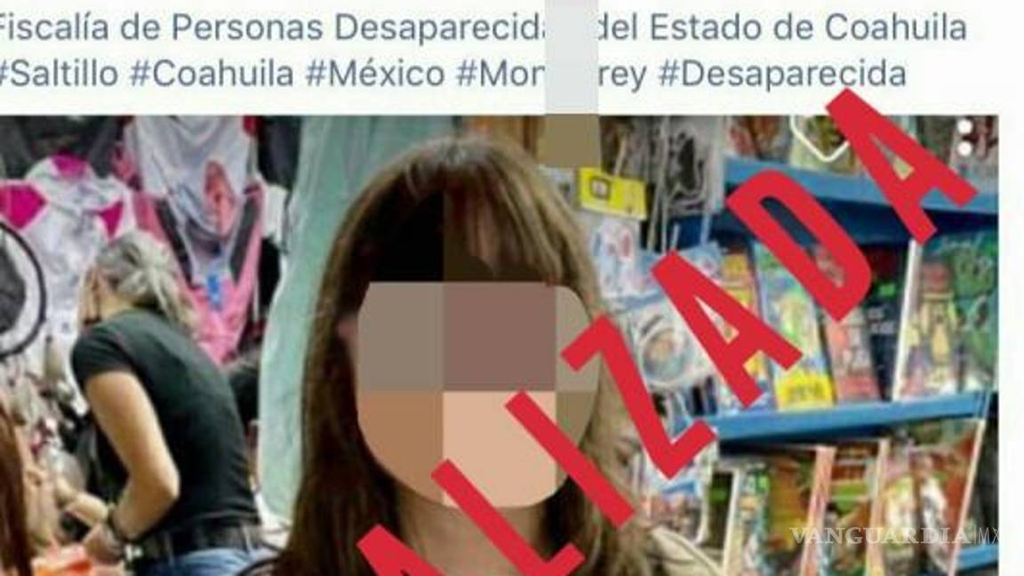 $!Valeria Saucedo, menor desaparecida en Saltillo.