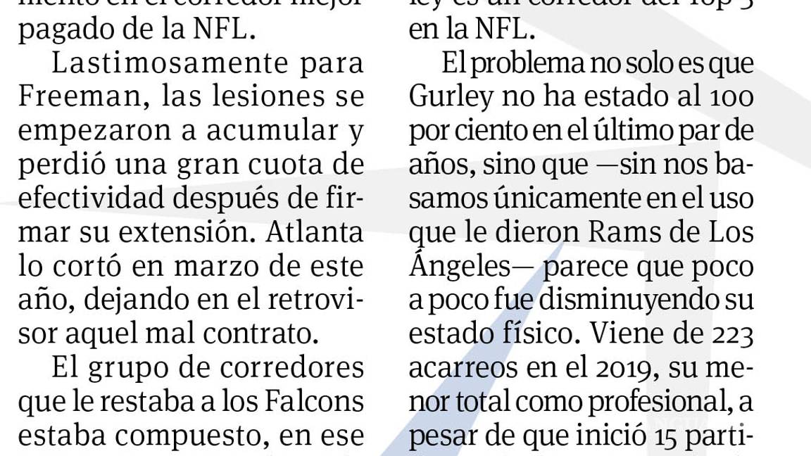 $!Leyendas en la NFC Sur en la Temporada 2020