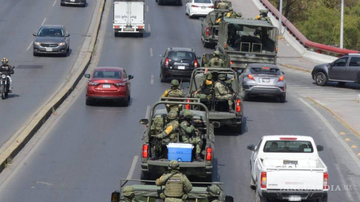 500 más militares refuerzan seguridad de Nuevo León