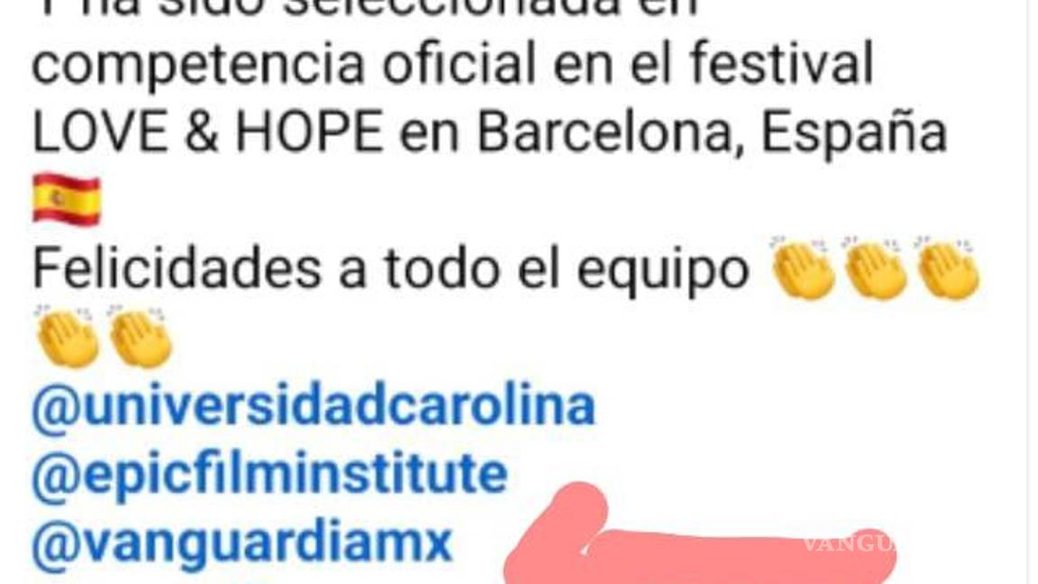 $!‘El Desaire’, película con sello saltillense, irá al Marché du Film en Cannes y compite en festival en Barcelona