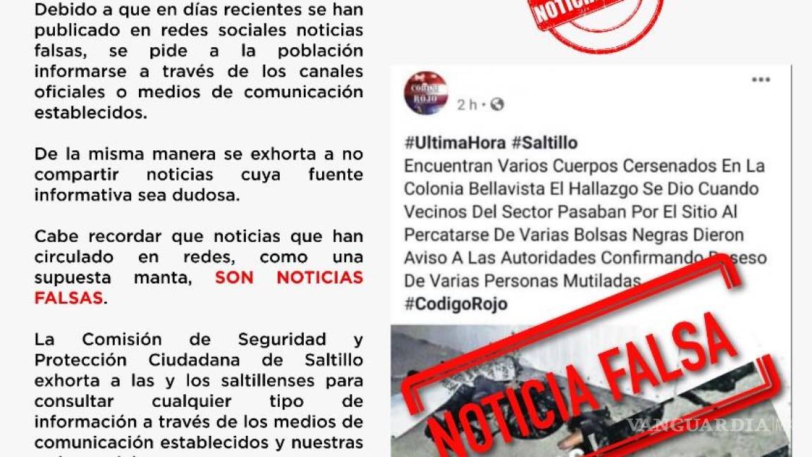 Pide Municipio de Saltillo no caer en ‘fake news’