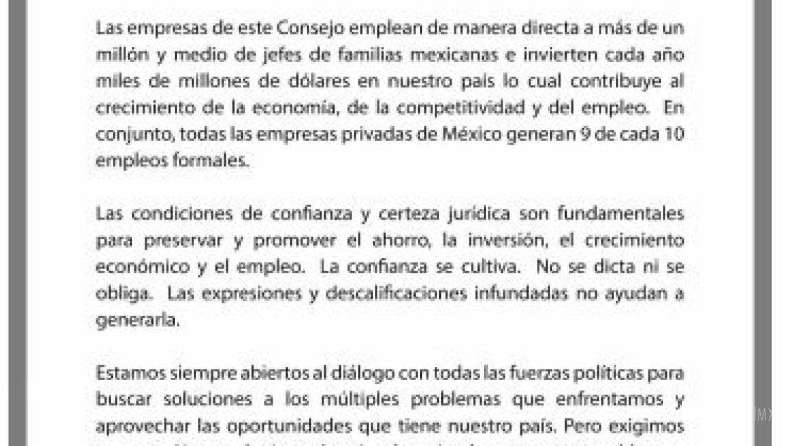 $!Del 'así no' para AMLO a la reconciliación con la IP; dos cartas que marcaron historia