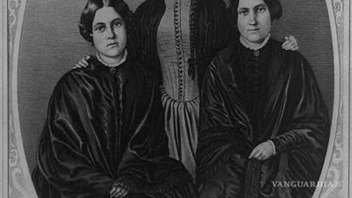 $!Las hermanas Fox: Kate (1838-1892), Leah (1814-1890) y Margaret (o Maggie) (1836-1893). Litografía según un daguerrotipo de Appleby. Publicado por N. Currier, Nueva York. EFE/María Jesús Ribas