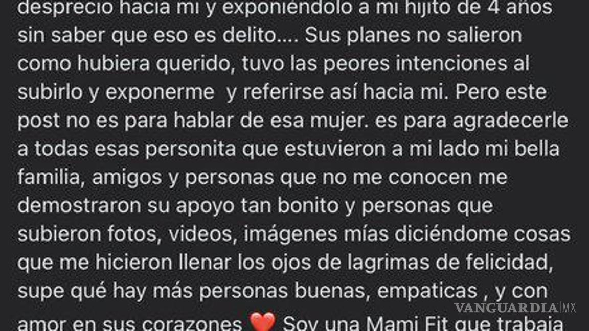 $!‘Hay que tener pudor’, critican a mamá ‘fit’ por atuendo “inapropiado” para dejar a su hijo en la escuela